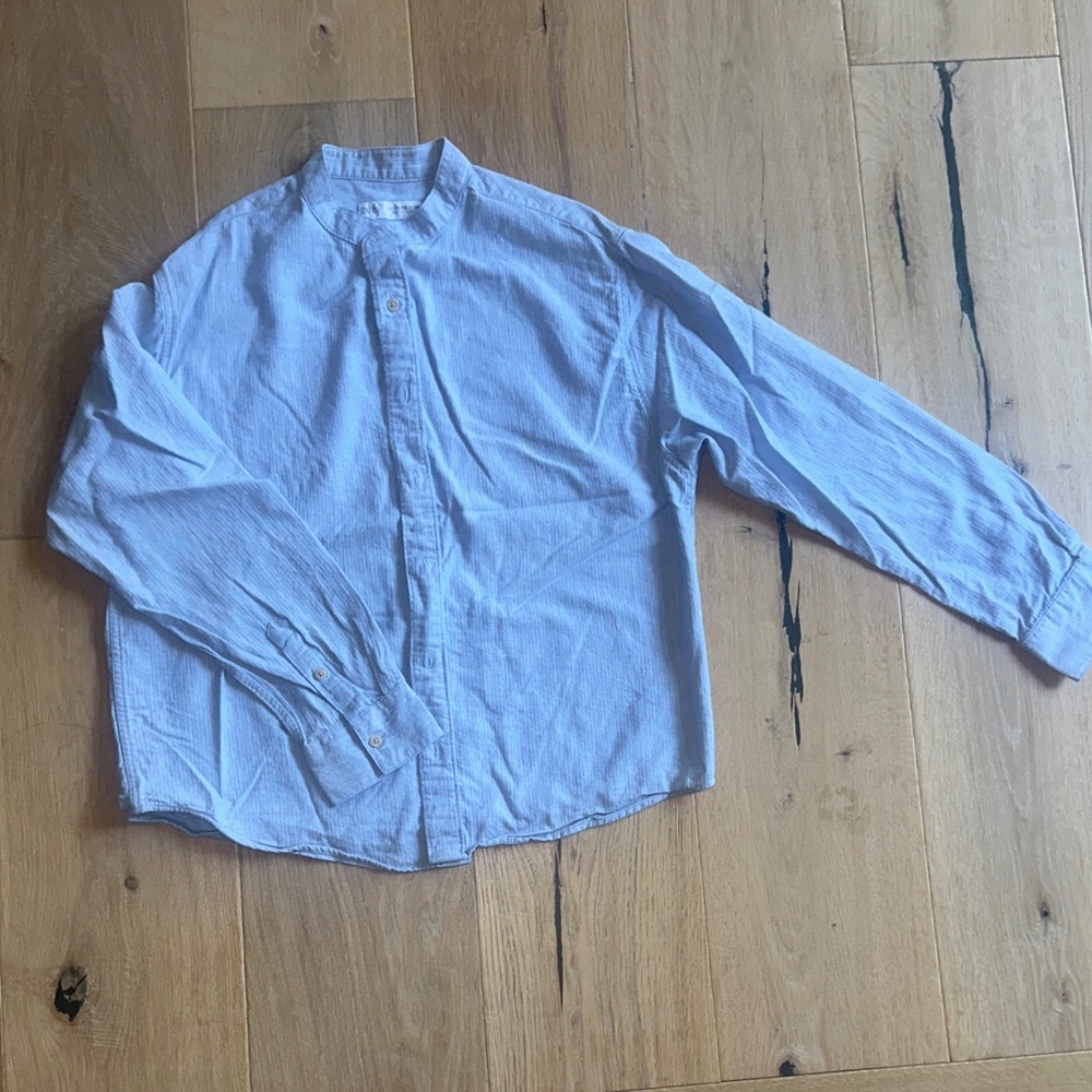 Zara Boys 11/12 Sky Blue Button Up Shirt